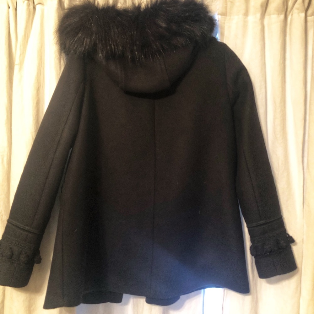 Zara Wool Hooded Jacket - Picture 4 of 8